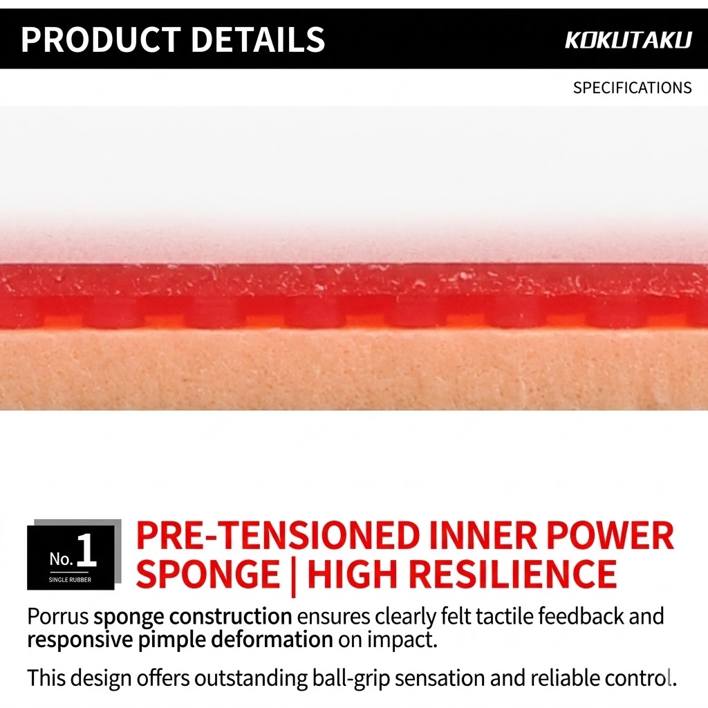 Zestaw gum Kokutaku Sakura 868 – Table Tennis Racket recenzja i cena